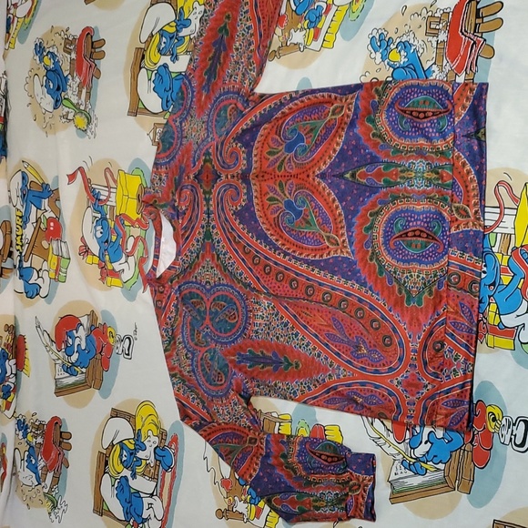 2/$8 👕 Paisley print 3xl long sleeve t shirt - Picture 2 of 5